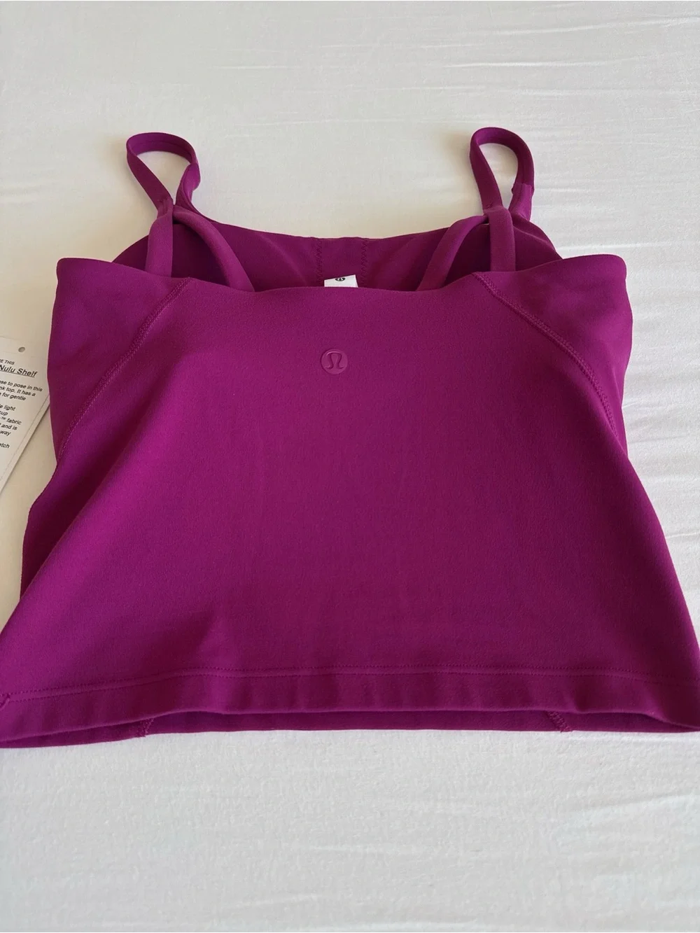 lululemon Strappy Nulu Shelf Tank Magenta Purple MGPR Size 2